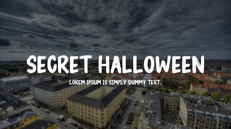 Secret Halloween Font
