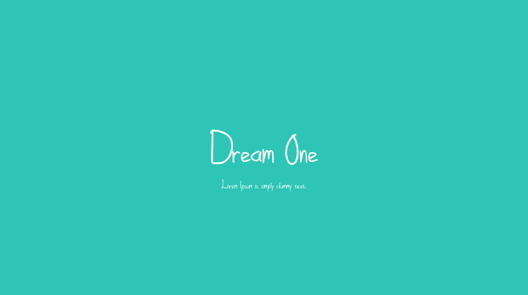 Dream One Font