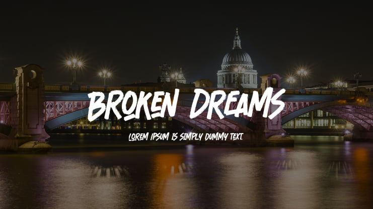 Broken Dreams Font