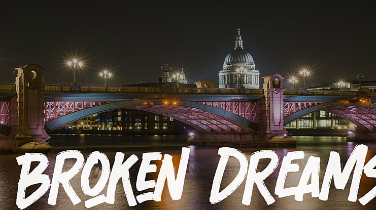 Broken Dreams Font