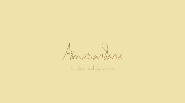 Asmarandana Font