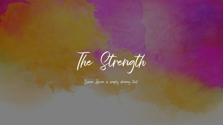 The Strength Font