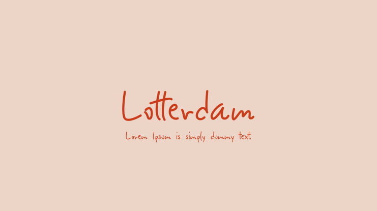 Lotterdam Font