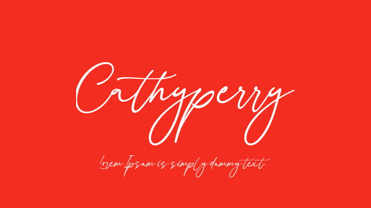 Cathyperry Font