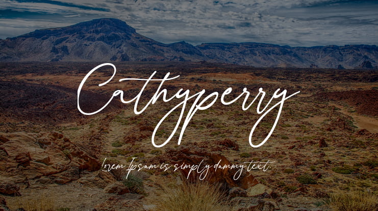 Cathyperry Font