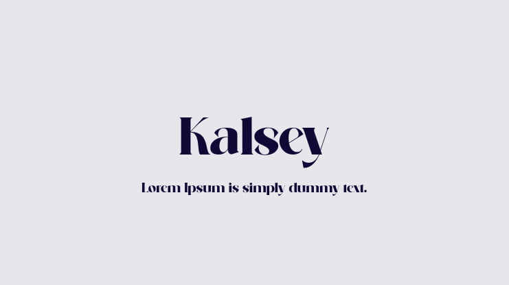 Kalsey Font