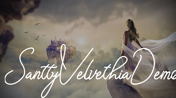 SanttyVelvethiaDemo Font