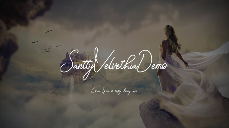 SanttyVelvethiaDemo Font