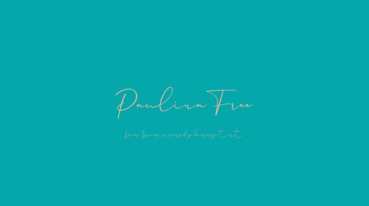 Paulina Free Font