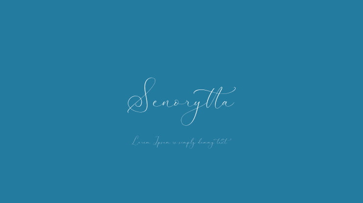 Senorytta Font