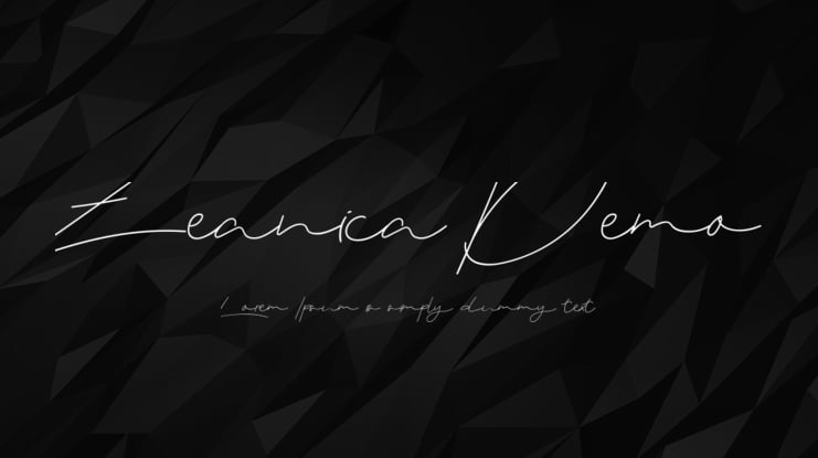 Zeanica Demo Font