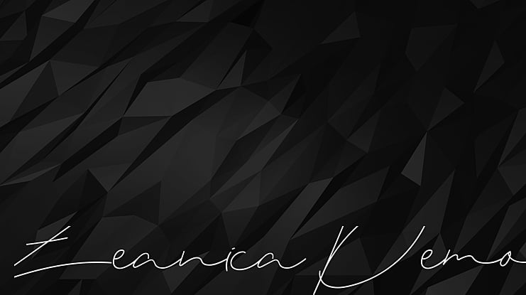 Zeanica Demo Font