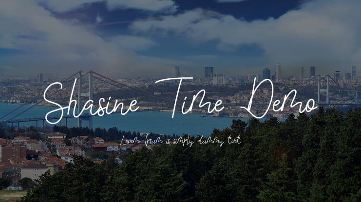 Shasine Time Demo Font