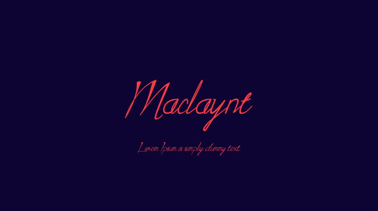 Maclaynt Font