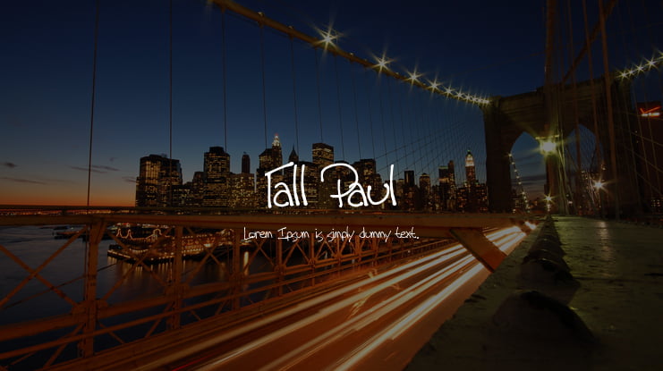 Tall Paul Font