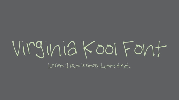 Virginia Kool Font