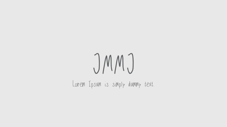 JMMJ Font