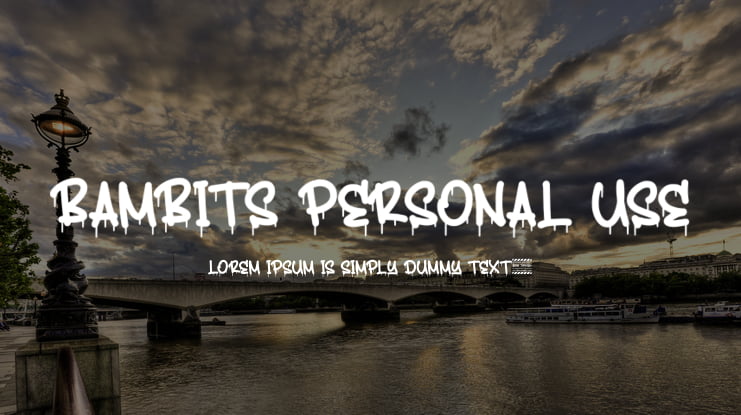 Bambits Personal Use Font