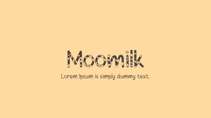 Moomilk Font