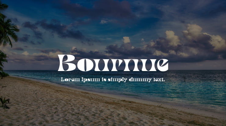 Bournue Font