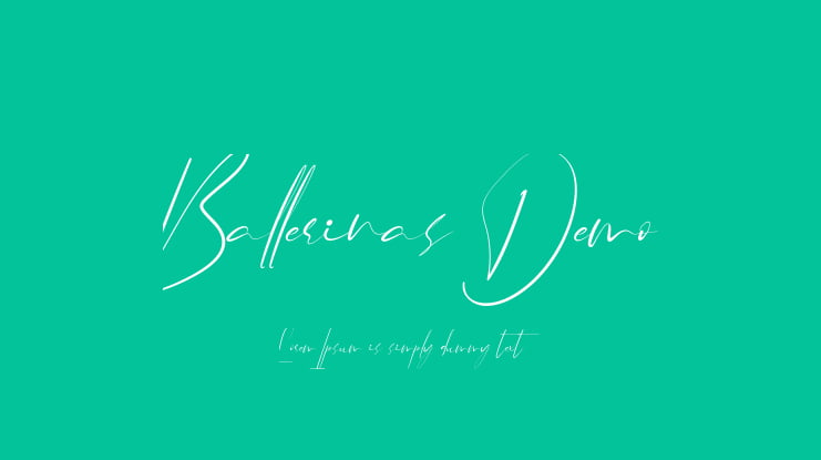 Ballerinas Demo Font