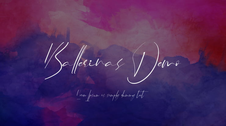 Ballerinas Demo Font