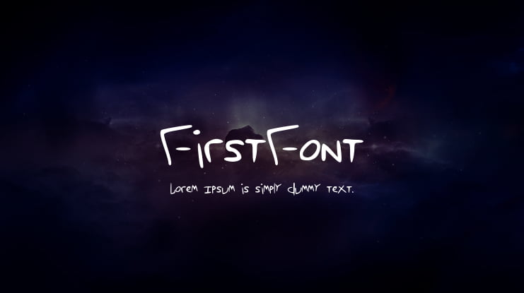 FirstFont Font