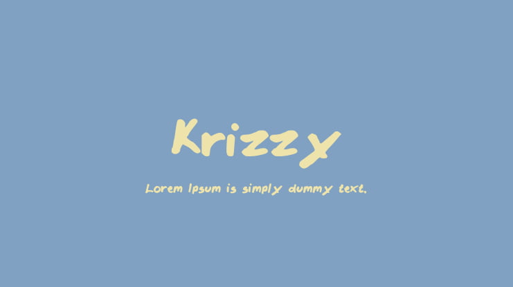 Krizzy Font