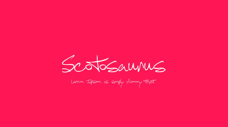 Scotosaurus Font