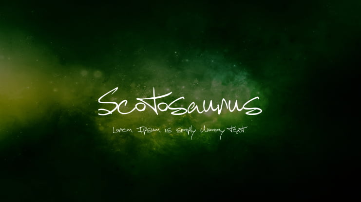 Scotosaurus Font