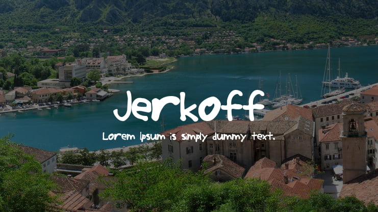 Jerkoff Font