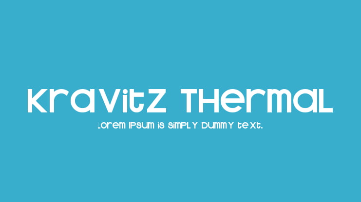 Kravitz Thermal Font Family