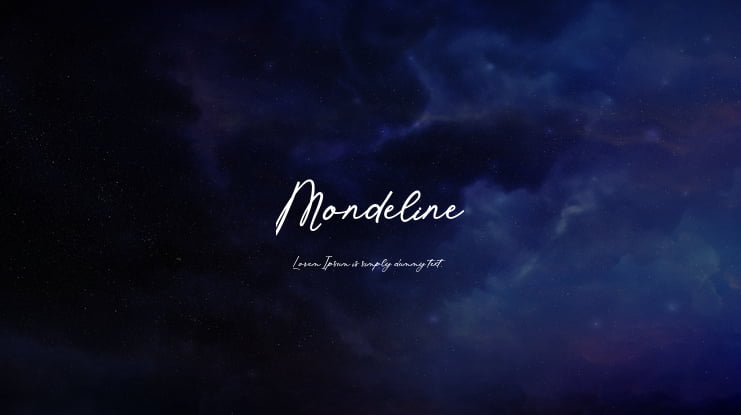 Mondeline Font