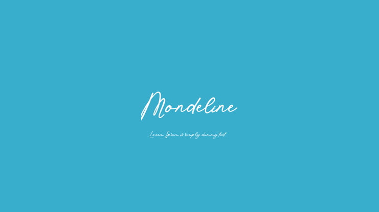 Mondeline Font