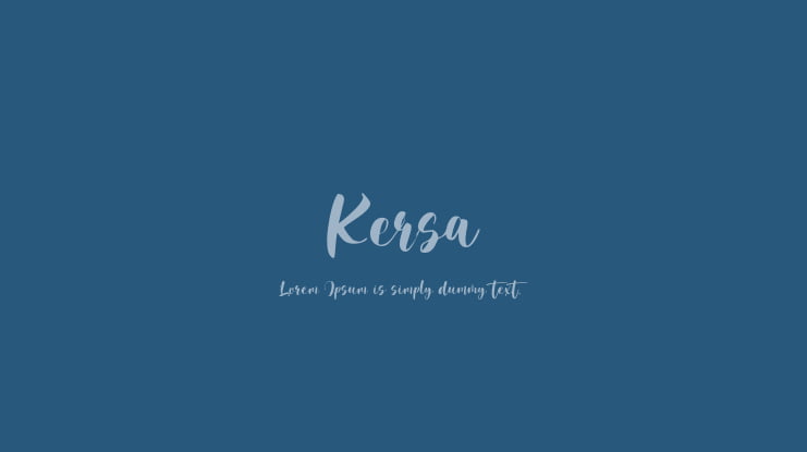 Kersa Font