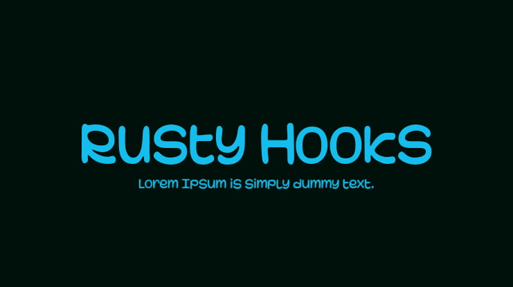 Rusty Hooks Font