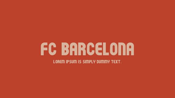 fc barcelona jersey font