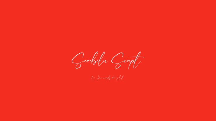 Sembilu Script Font