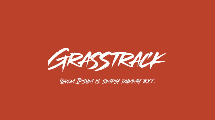 Grasstrack Font