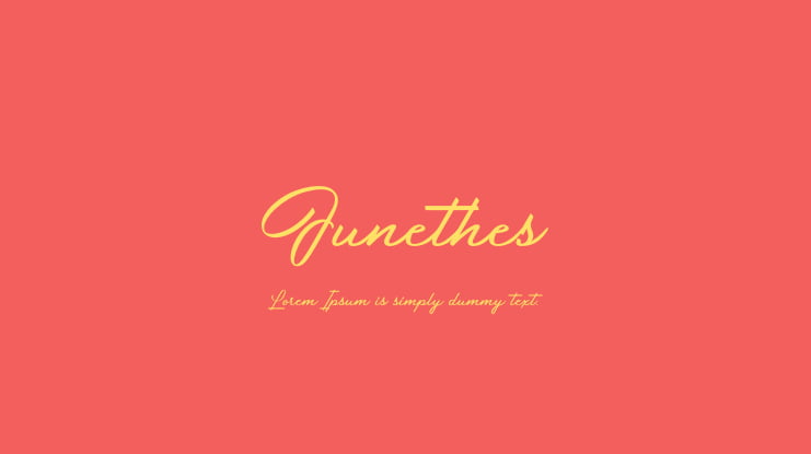 Junethes Font