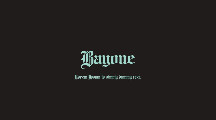 Bayone Font