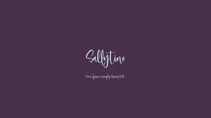 Sallytine Font