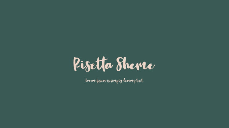 Risetta Sheme Font