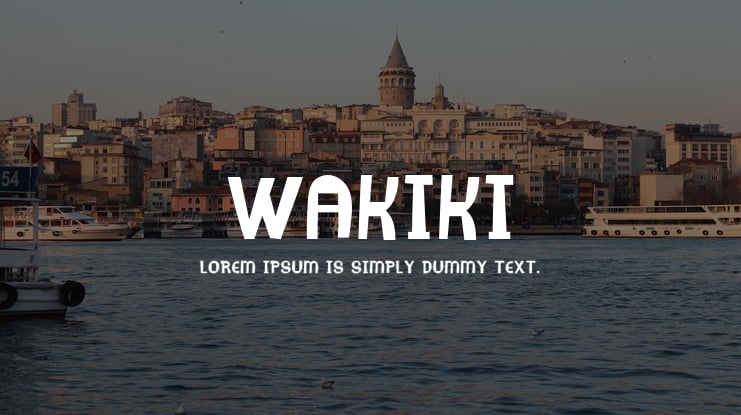 Wakiki Font