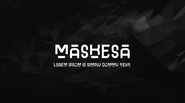 Maskesa Font