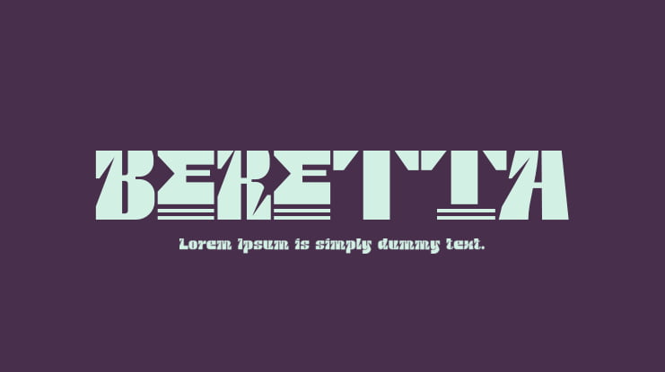 BERETTA Font