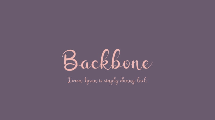 Backbone Font