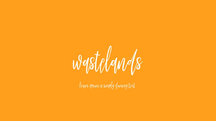 Wastelands Font