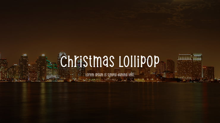 Christmas Lollipop Font