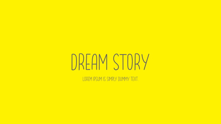 Dream Story Font